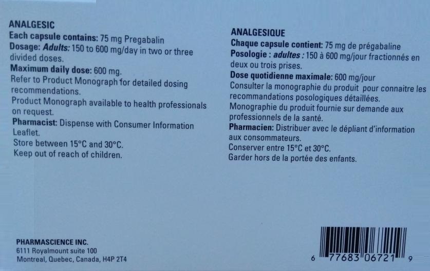 PMS-Pregabalin 75mg